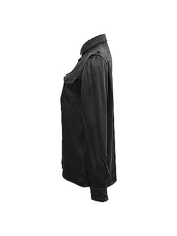 Tom Ford Tom Ford Western-Style Satin Shirt in Black Acetate (view 2)