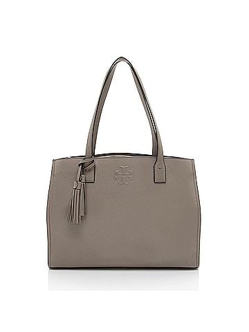 Tory Burch Tory Burch Pebbled Leather Thea Tassel Large Tote (view 1)