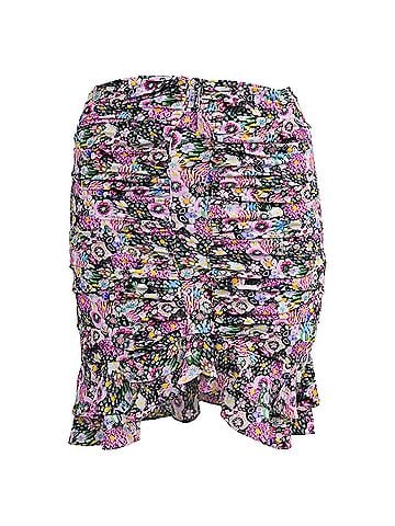 Isabel Marant Isabel Marant Milendi Floral Mini Skirt in Multicolor Silk (view 1)