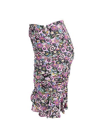 Isabel Marant Isabel Marant Milendi Floral Mini Skirt in Multicolor Silk (view 2)