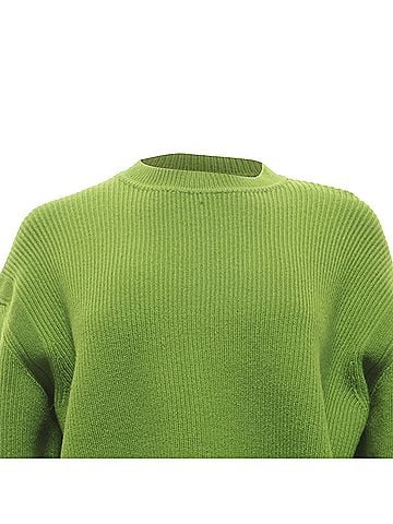 Bottega Veneta  Bottega Veneta English Ribbed-Knit Sweater in Olive Cashmere (view 2)