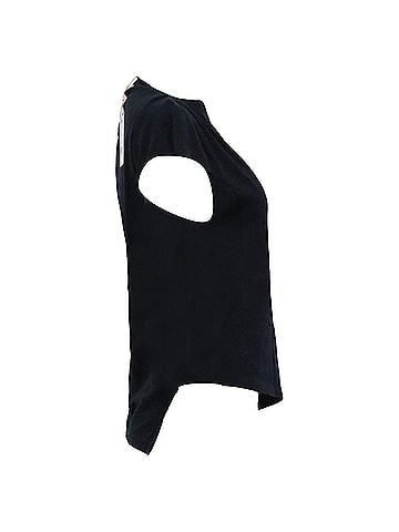 Isabel Marant Isabel Marant Sebani Asymmetrical T-shirt in Black Cotton (view 2)