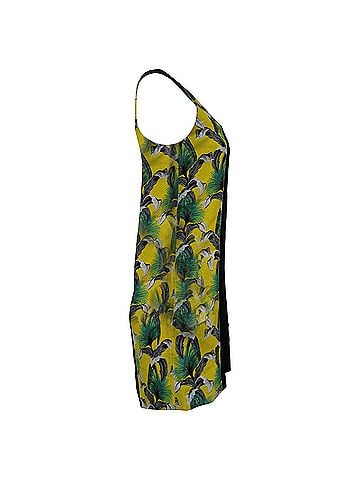 Proenza Schouler Proenza Schouler Printed Mini Dress in Yellow Acetate (view 2)