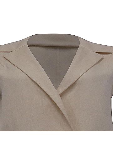 Loro Piana Loro Piana Sleeveless Coat with Pockets  in Cream Cashmere (view 2)