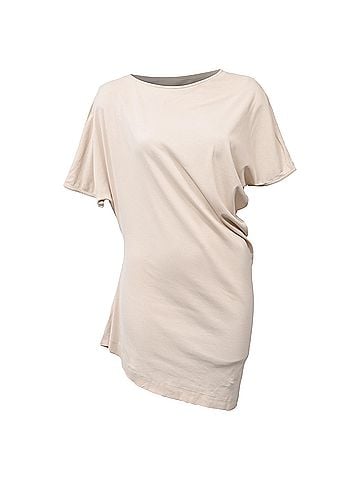 Jil Sander Jil Sander Short Sleeved Top in Beige Cotton (view 1)