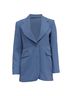 Sandro 100% Synthetic Blue Sandro Cely Tailored Blazer in Light Blue Polyester Size 4 - photo 1