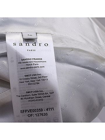 Sandro Sandro Cely Tailored Blazer in Light Blue Polyester (view 2)