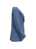Sandro 100% Synthetic Blue Sandro Cely Tailored Blazer in Light Blue Polyester Size 4 - photo 3
