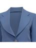 Sandro 100% Synthetic Blue Sandro Cely Tailored Blazer in Light Blue Polyester Size 4 - photo 5