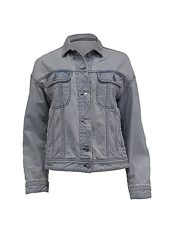 Acne Acne Studios Button-Down Jacket in Bluer Cotton Denim (view 1)