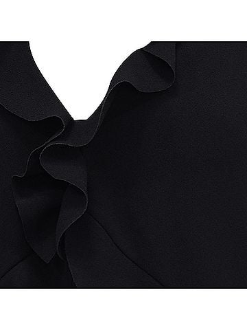 IRO IRO Ruffle Top in Black Polyester (view 2)
