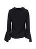 IRO 100% Synthetic Black IRO Ruffle Top in Black Polyester Size 4 - photo 4