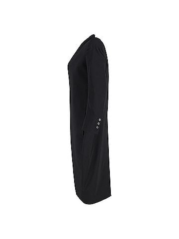 Rick Owens Rick Owens Mid Length Coat in Black Wool (view 2)