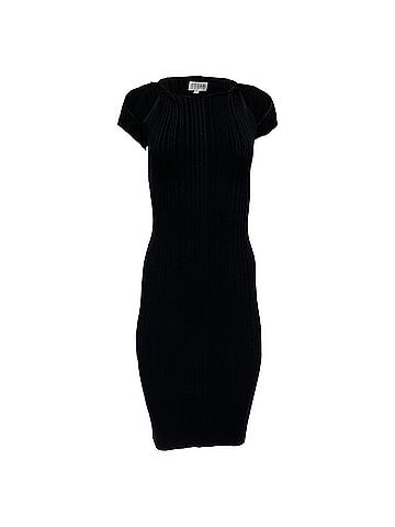 Herve Leger Herve Leger Cutout Twisted Ribbed Bandage Dress In Black Rayon (view 1)