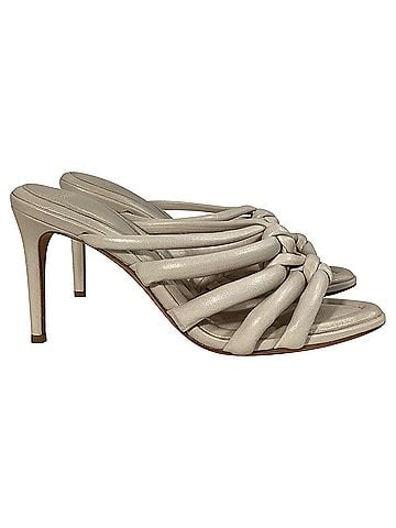 Alexandre Birman Alexandre Birman Maeva 85 Knotted Sandals In Ivory Leather  (view 1)