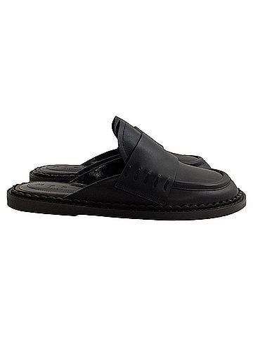 MARNI  Marni Loafer Mules in Black Leather (view 1)