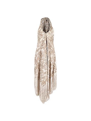 Cult Gaia  Cult Gaia Ali Fringe Maxi Dress in Brown Polyester (view 1)