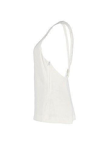 Khaite Khaite Cross-Back Top in Cream Viscose (view 2)