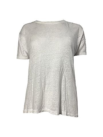 IRO  Iro Lace Detail Crewneck T-Shirt White Linen (view 1)