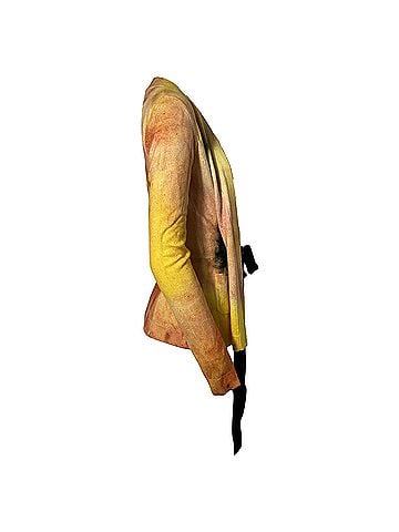 Jason Wu Jason Wu Collection Watercolor Tie Sweater in Yellow Cashmere (view 1)