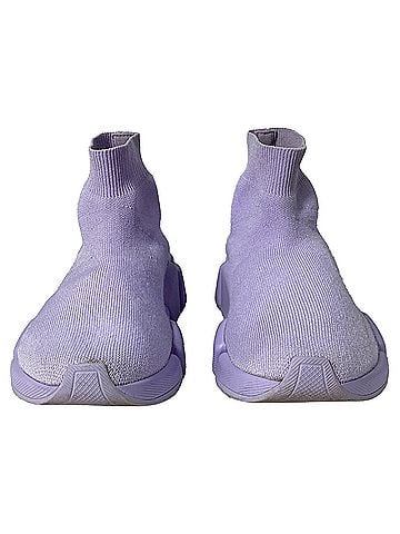 Balenciaga  Balenciaga Speed 2.0 Trainer Shoes in Purple Polyester (view 2)
