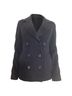 Max Mara 100% Wool Blue Max Mara Studio Pea Coat in Navy Blue Virgin Wool Size 6 - photo 1