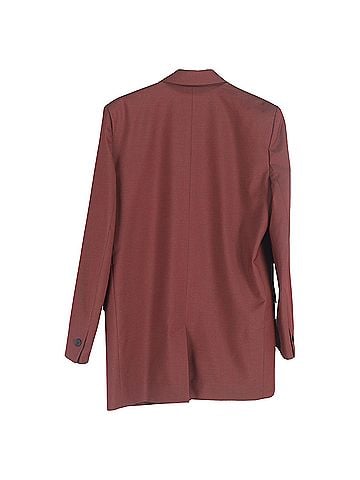 Isabel Marant  Isabel Marant Etoile Single-Breasted Blazer and Trousers Set in Maroon Wool (view 2)