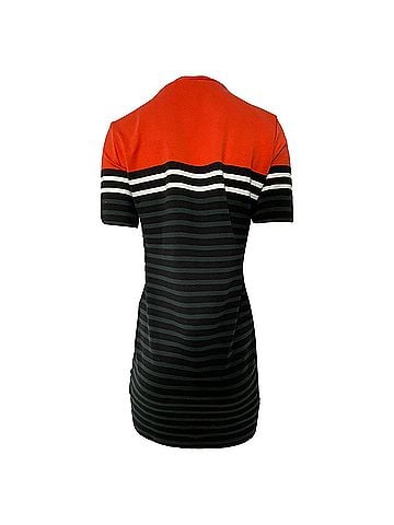 Alexander Wang T Alexander Wang Knitted Mini Short Sleeve Dress in Multicolor Cotton (view 2)