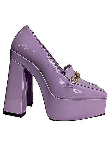 Jimmy Choo  Jimmy Choo Diamond Tilda Platform Pumps in Purple Leather (view 1)