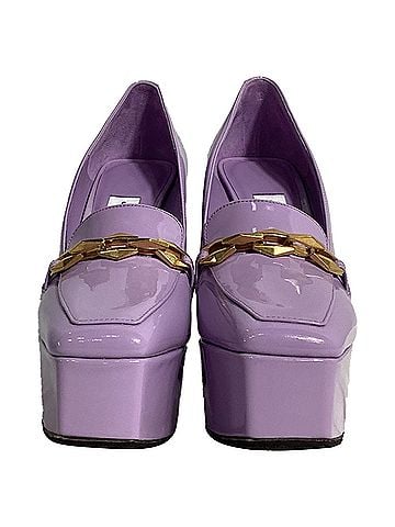 Jimmy Choo  Jimmy Choo Diamond Tilda Platform Pumps in Purple Leather (view 2)