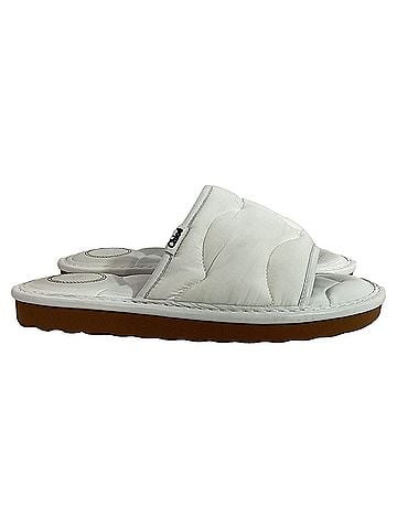 Chloé Chloé Maxie Slip-on Flat Sandals in White Nylon (view 1)