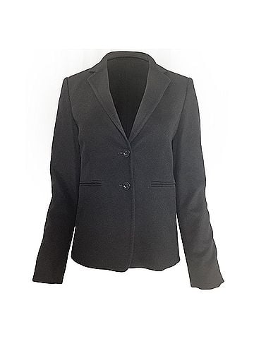 Max Mara Max Mara Single-Breasted Jacket in Black Cashmere  (view 1)