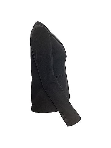 Max Mara Max Mara Single-Breasted Jacket in Black Cashmere  (view 2)