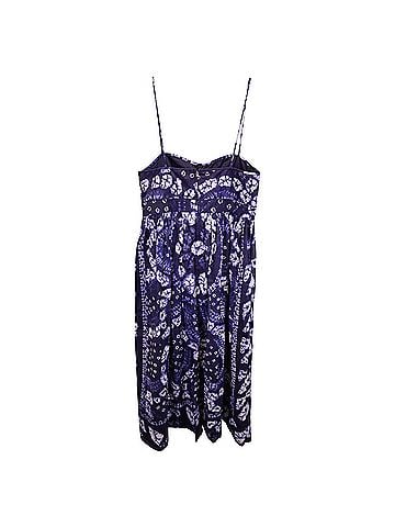 Ulla Johnson Ulla Johnson Floral Print Long Dress in Blue Cotton (view 2)