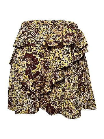 Ulla Johnson Ulla Johnson Sigrid Skirt in Yellow Cotton (view 2)