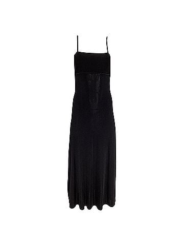 Zimmermann Zimmermann Ribbed Square Neck Maxi Dress in Black Viscose (view 1)