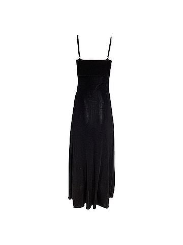 Zimmermann Zimmermann Ribbed Square Neck Maxi Dress in Black Viscose (view 2)