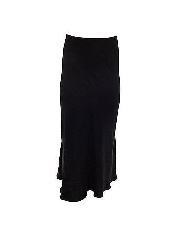 The Row The Row Midi Flared Skirt in Black Viscose (view 1)