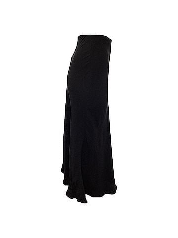 The Row The Row Midi Flared Skirt in Black Viscose (view 2)