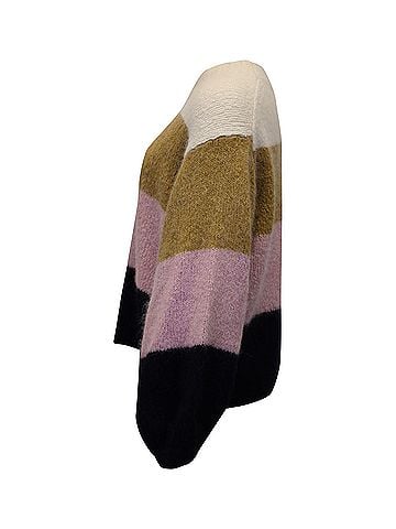 Acne Acne Studios Kazia Oversized Striped Knitted Sweater In Multicolor Acrylic (view 2)