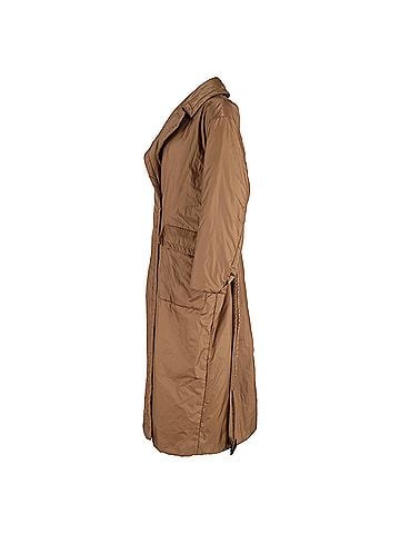 Max Mara Max Mara Cube Greendi Coat with Pockets in Brown Polyamide (view 2)
