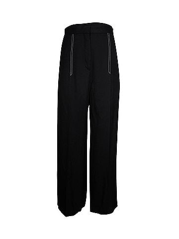 Sandro Sandro Straight-Leg Pants in Black Viscose (view 1)