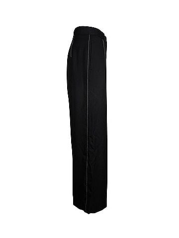 Sandro Sandro Straight-Leg Pants in Black Viscose (view 2)