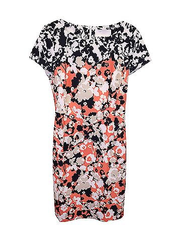 HUGO BOSS Hugo Boss Donisa Floral Sheath Mini Dress in Multicolor Polyester (view 1)