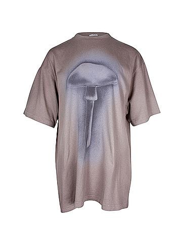 Acne Acne Studios Edra Airbrush Oversized Tee in Grey Cotton (view 1)