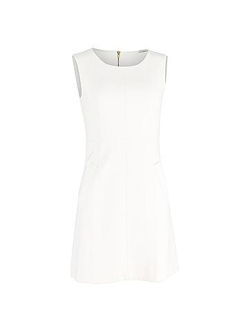 Diane von Furstenberg Diane von Furstenberg Citra Sleeveless Mini Dress in White Viscose (view 1)