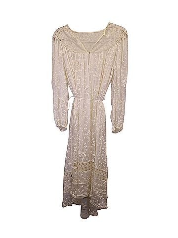 Zimmermann Zimmermann Lace Maxi Dress in White Viscose (view 2)