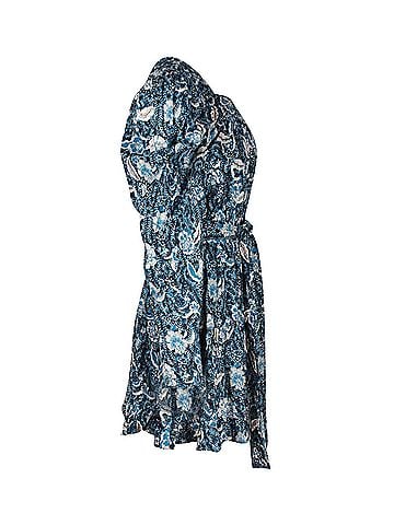 Ulla Johnson Ulla Johnson Nailah Floral-Print Mini Dress in Blue Cotton (view 2)