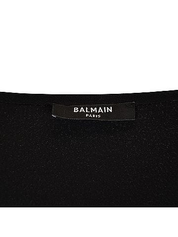 Balmain Balmain x Puma Rhine stoned Asymmetrical Crop Top in Red Polyester (view 2)