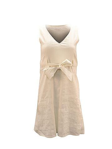 Theory Theory Alfa Dress in White Linen (view 1)